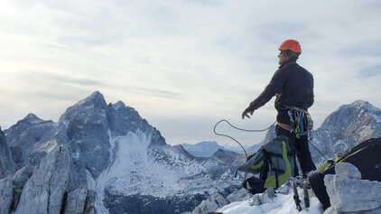Winter climbing in Julian Alps - Slovenia