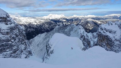 Ski touring and backcountry skiing in Julian Alps - Slovenia